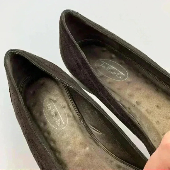 Talbots flats size 9 N brown suede tassel loafers - Picture 11 of 13